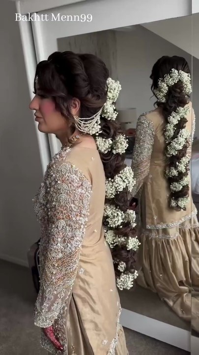 Flowers Bridal Hairstyle