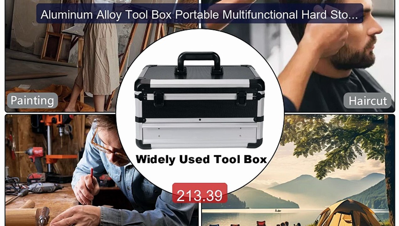 Aluminum Alloy Tool Box Portable Multifunctional Hard Stora... -- Top Pick 2026 | Unbeatable Price!