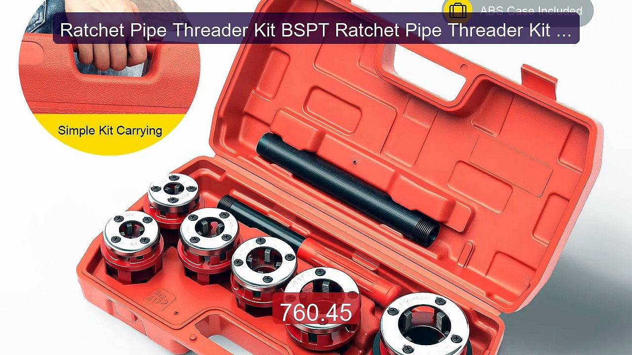 Ratchet Pipe Threader Kit BSPT Ratchet Pipe Threader Kit Ma... -- Top Pick 2026 | Unbeatable Price!