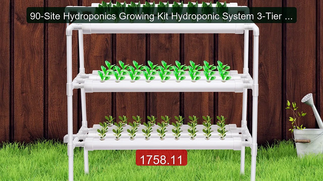 90-Site Hydroponics Growing Kit Hydroponic System 3-Tier PVC G... -- Best Buy 2026 | Great Quality!