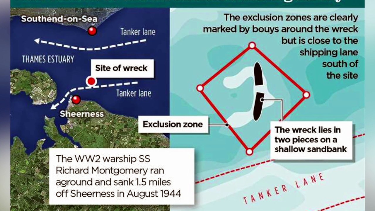 Masts of Sheppey’s SS Richard Montgomery to go to Historic Dockyard Chatham