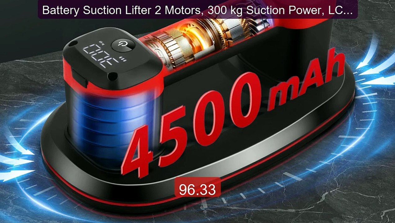 Battery Suction Lifter 2 Motors, 300 kg Suction Power, LCD ... -- Top Pick 2026 | Unbeatable Price!