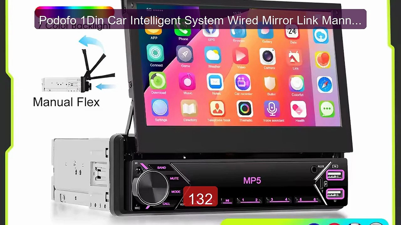 Podofo 1Din Car Intelligent System Wired Mirror Link Mannual T... -- Best Buy 2026 | Great Quality!