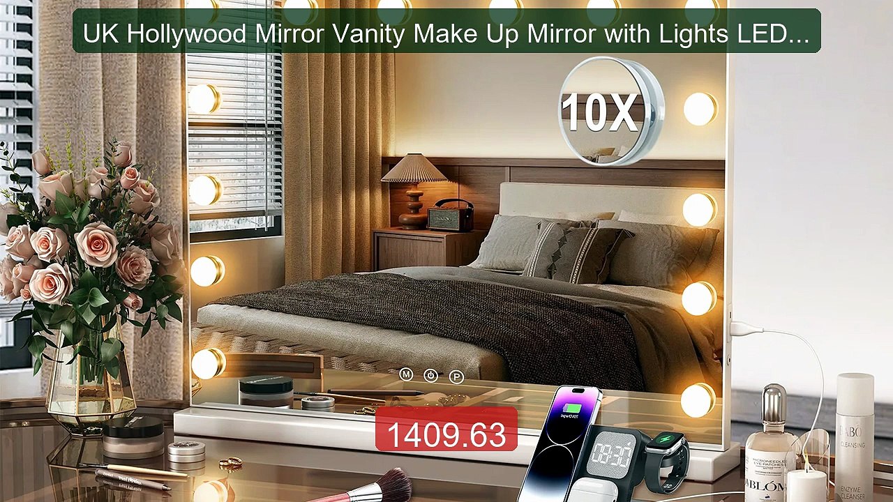 UK Hollywood Mirror Vanity Make Up Mirror with Lights LED Dres... -- Hot Deal 2026 | Limited Offer!