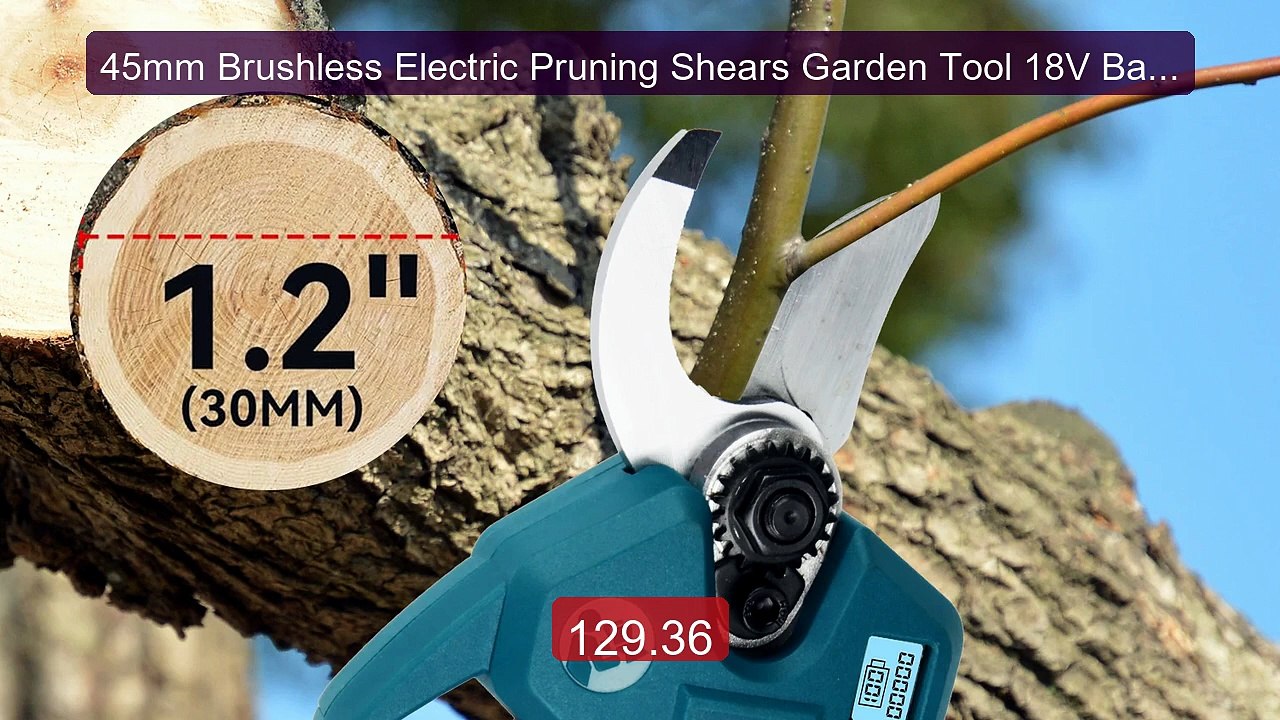 45mm Brushless Electric Pruning Shears Garden Tool 18V Battery Cord... -- Top Rated 2026 | Buy Now!