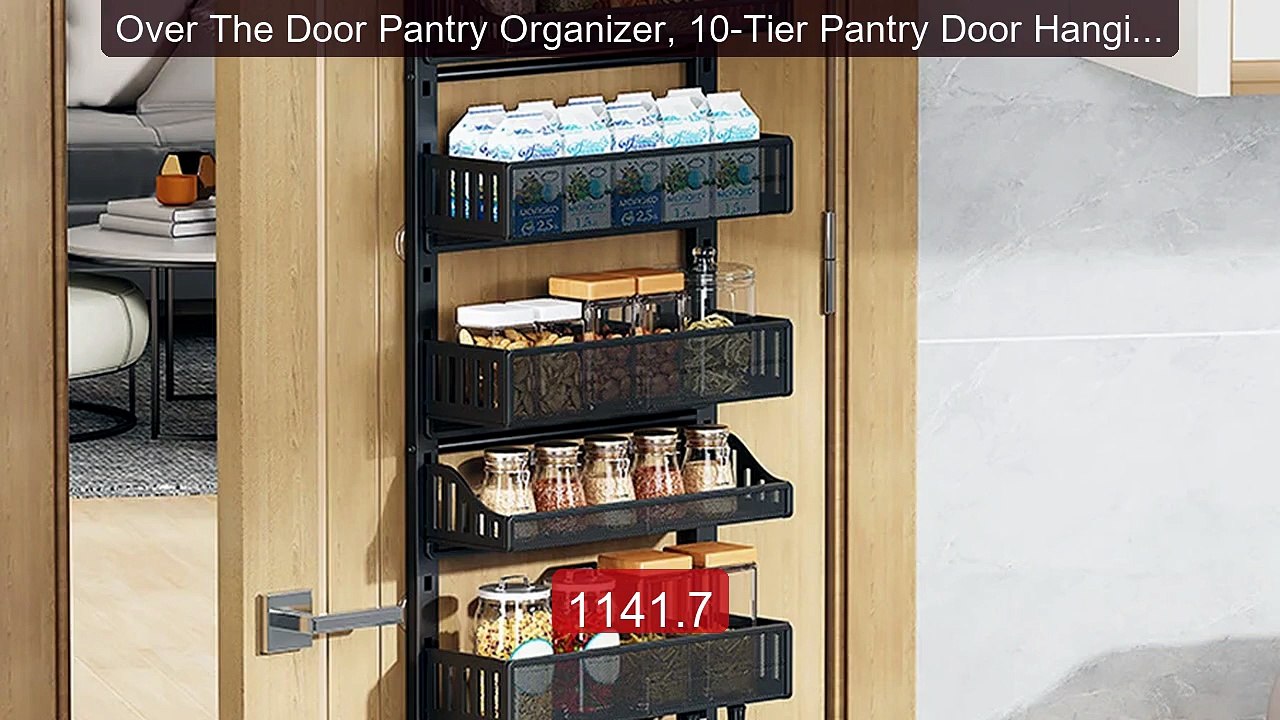 Over The Door Pantry Organizer, 10-Tier Pantry Door Hanging... -- Top Pick 2026 | Unbeatable Price!