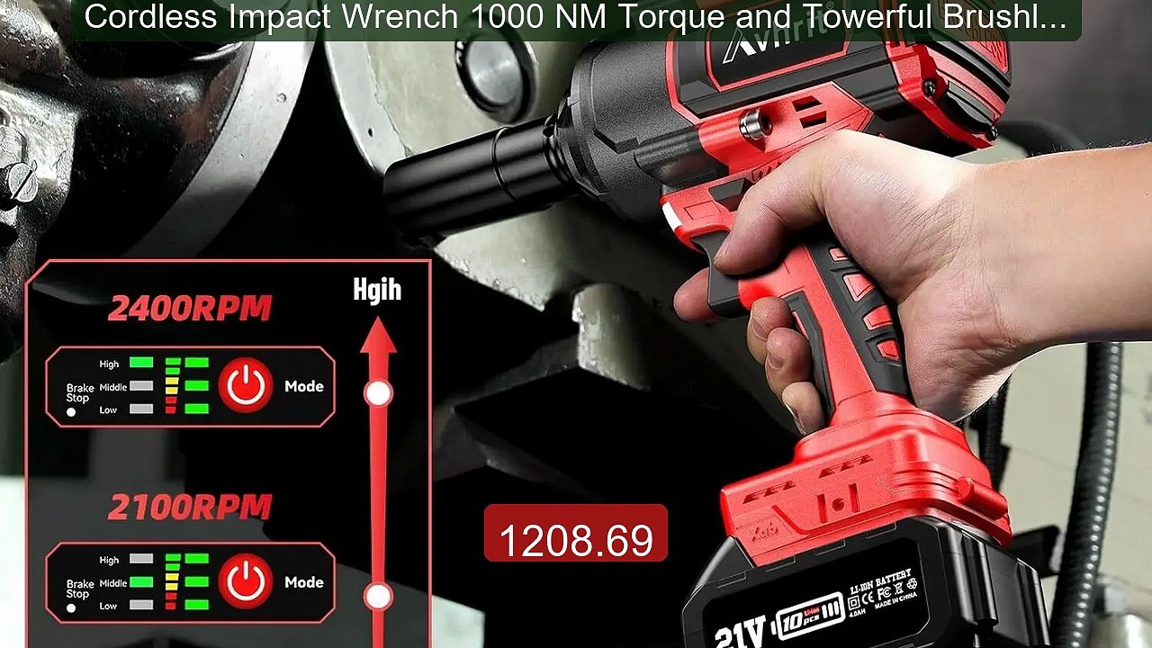 Cordless Impact Wrench 1000 NM Torque and Towerful Brushless M... -- Hot Deal 2026 | Limited Offer!