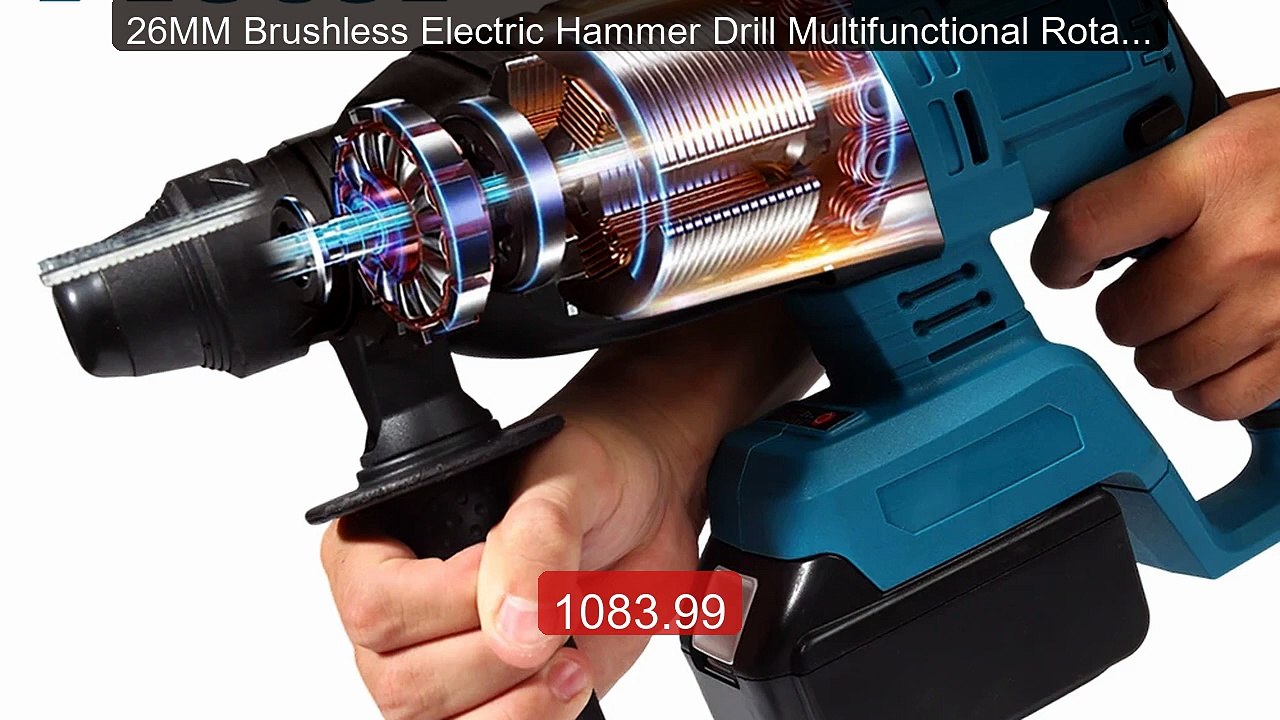 26MM Brushless Electric Hammer Drill Multifunctional Rotary Co... -- Hot Deal 2026 | Limited Offer!