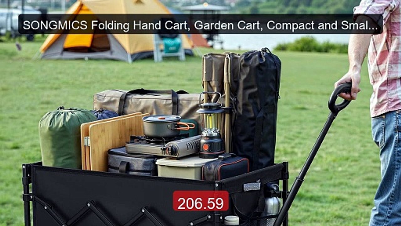 SONGMICS Folding Hand Cart, Garden Cart, Compact and Small Car... -- Best Buy 2026 | Great Quality!