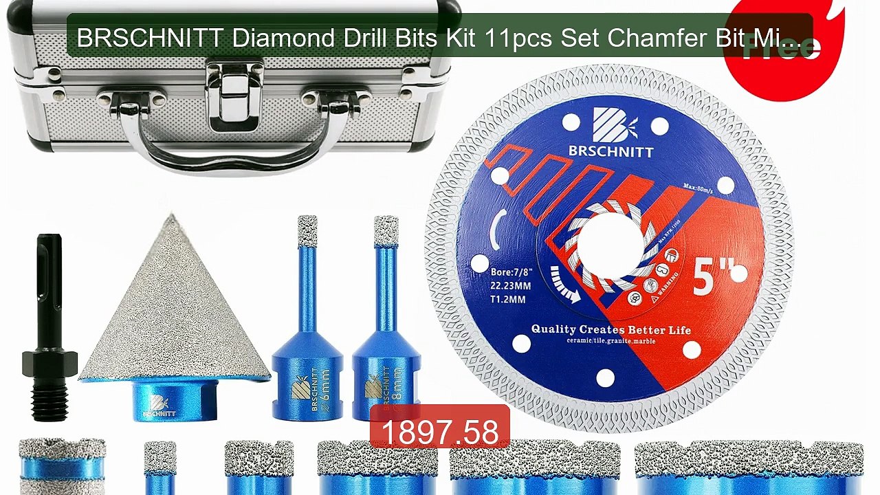 BRSCHNITT Diamond Drill Bits Kit 11pcs Set Chamfer Bit Milling Dril... -- Top Rated 2026 | Buy Now!
