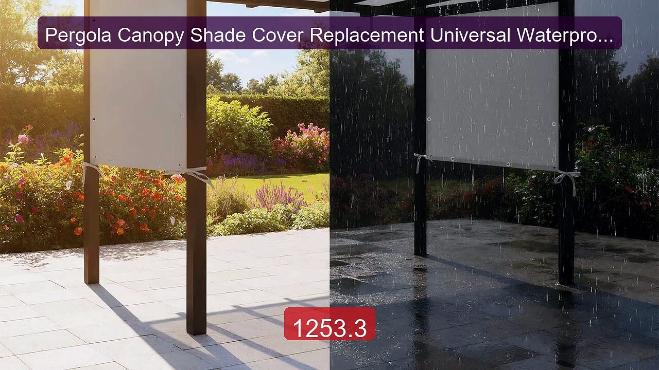 Pergola Canopy Shade Cover Replacement Universal Waterproof Outdoo... -- Best Deal 2026 | Shop Now!
