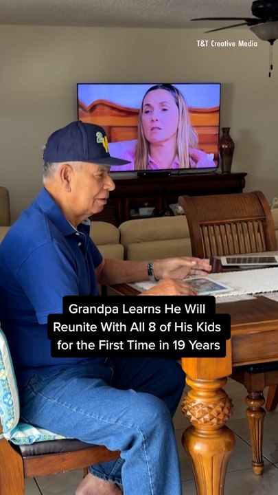Grandpa Learns He Will Reunite With All 8 of His Kids for the First Time in 19 Years