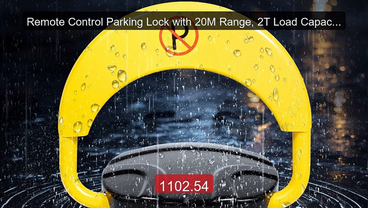 Remote Control Parking Lock with 20M Range, 2T Load Capacity a... -- Best Buy 2026 | Great Quality!