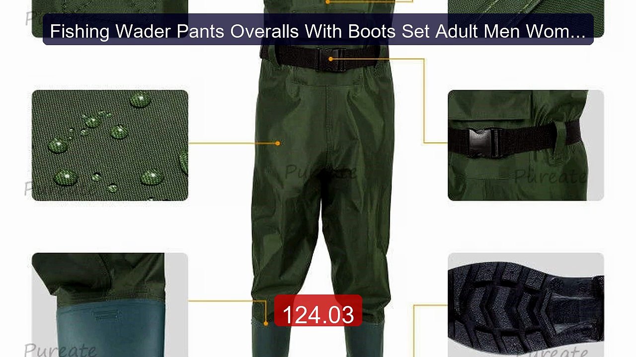 Fishing Wader Pants Overalls With Boots Set Adult Men Women Ch... -- Hot Deal 2026 | Limited Offer!