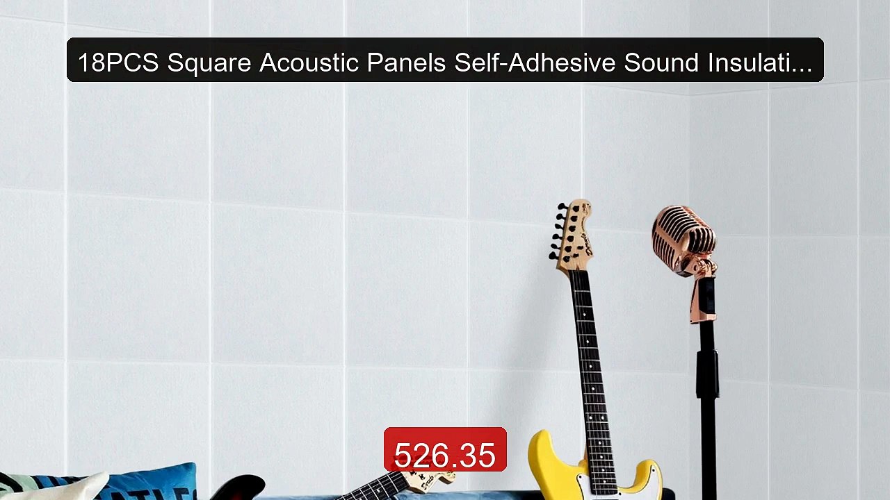 18PCS Square Acoustic Panels Self-Adhesive Sound Insulation... -- Top Pick 2026 | Unbeatable Price!