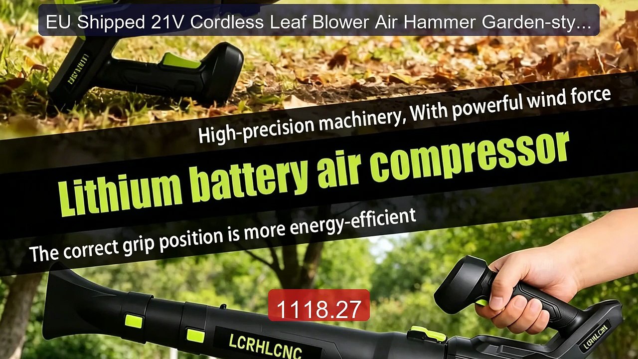 EU Shipped 21V Cordless Leaf Blower Air Hammer Garden-style Ai... -- Best Buy 2026 | Great Quality!