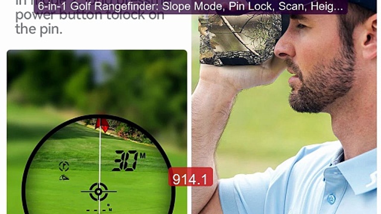 6-in-1 Golf Rangefinder: Slope Mode, Pin Lock, Scan, Height... -- Top Pick 2026 | Unbeatable Price!