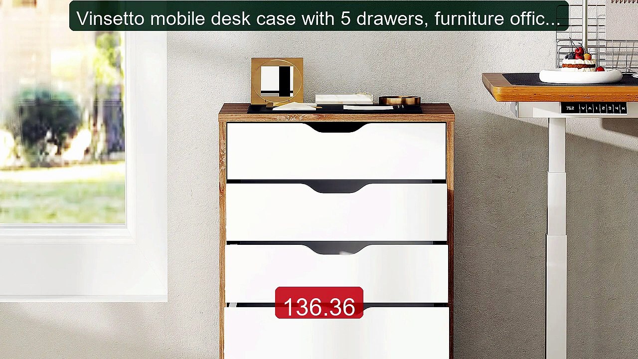 Vinsetto mobile desk case with 5 drawers, furniture office st... -- Amazing Value 2026 | Must Have!