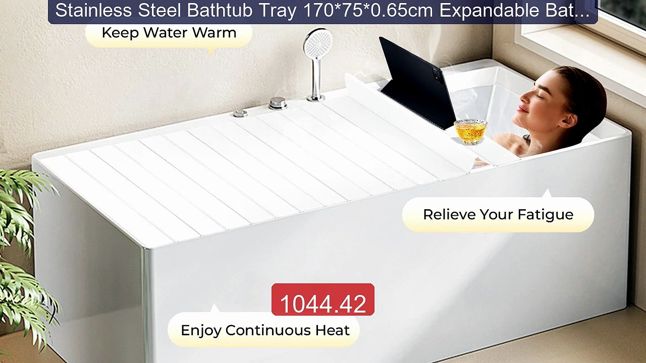 Stainless Steel Bathtub Tray 170*75*0.65cm Expandable Bathtub ... -- Hot Deal 2026 | Limited Offer!