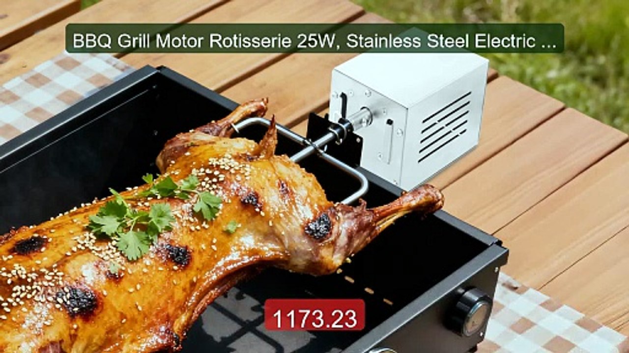 BBQ Grill Motor Rotisserie 25W, Stainless Steel Electric Grill... -- Best Buy 2026 | Great Quality!