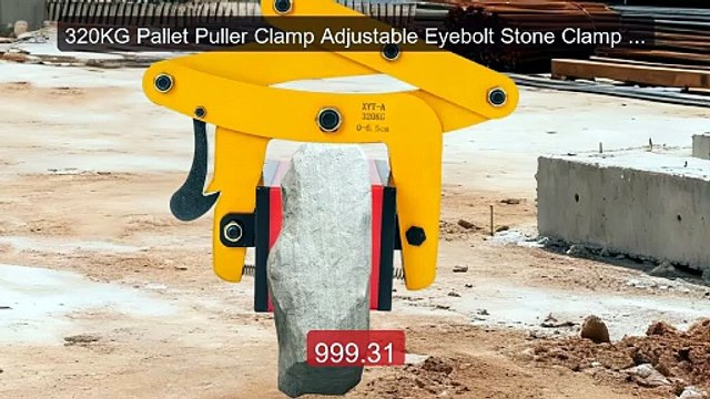 320KG Pallet Puller Clamp Adjustable Eyebolt Stone Clamp lifti... Best Buy 2026 | Great Quality!