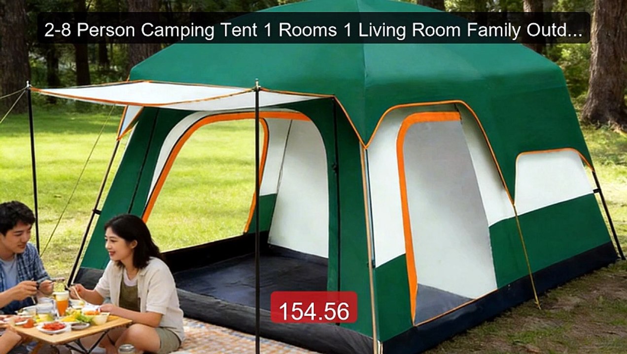 2-8 Person Camping Tent 1 Rooms 1 Living Room Family Outdoor ... -- Amazing Value 2026 | Must Have!
