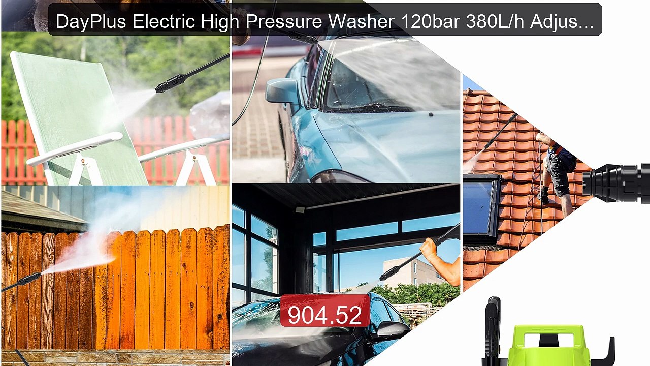 DayPlus Electric High Pressure Washer 120bar 380L/h Adjustable Lan... -- Best Deal 2026 | Shop Now!