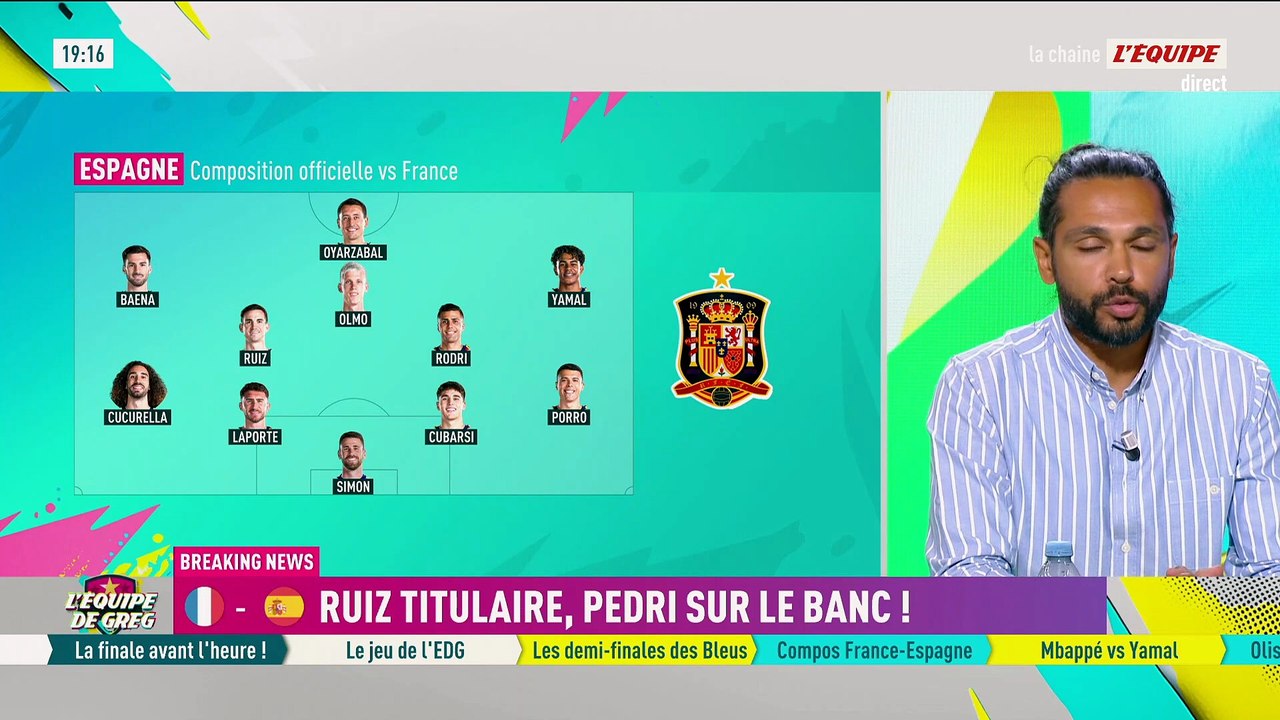 Fabian Ruiz rempile, Pedri sur le banc : la composition de l'Espagne contre l'équipe de France en demi-finales de la Coupe du monde - Coupe du monde 2026