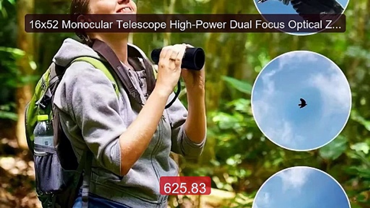 16x52 Monocular Telescope High-Power Dual Focus Optical Zoom S... -- Best Buy 2026 | Great Quality!