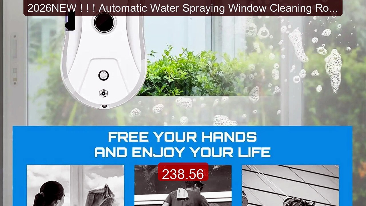 2026NEW ! ! ! Automatic Water Spraying Window Cleaning Robot, 5600... -- Best Deal 2026 | Shop Now!
