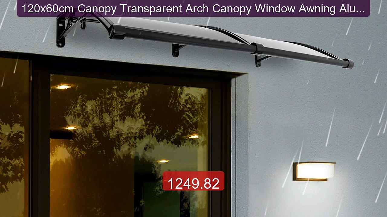 120x60cm Canopy Transparent Arch Canopy Window Awning Alumi... -- Top Pick 2026 | Unbeatable Price!