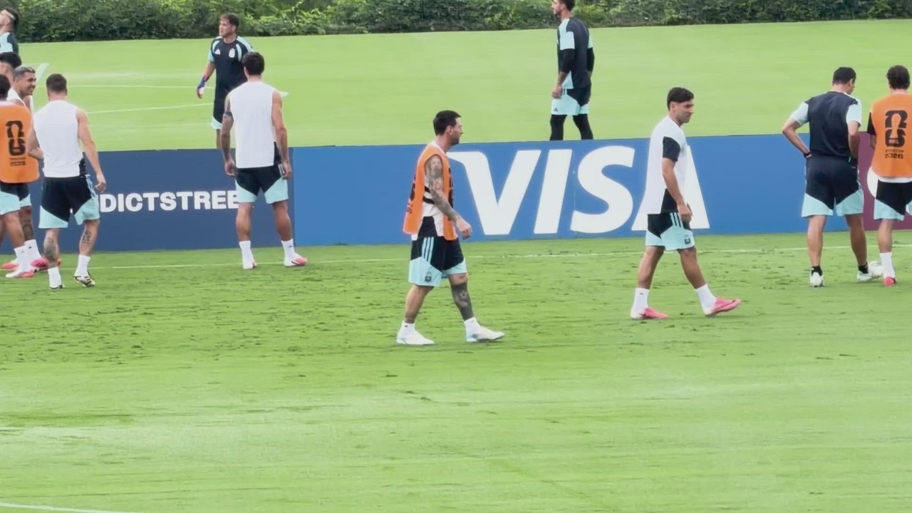 Las imágenes de Messi antes de la semifinal del Mundial