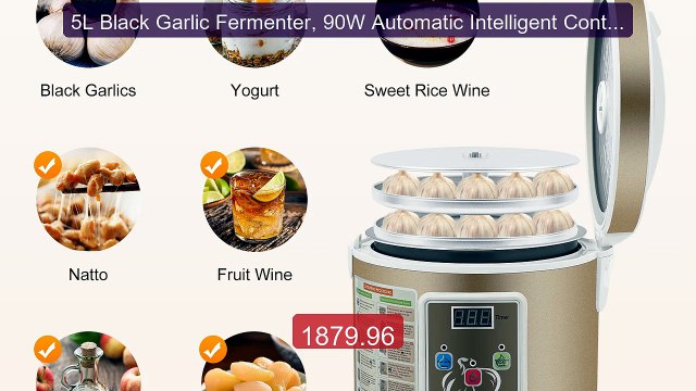 5L Black Garlic Fermenter, 90W Automatic Intelligent Control Garlic... Top Rated 2026 | Buy Now!