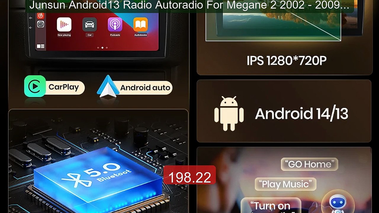 Junsun Android13 Radio Autoradio For Megane 2 2002 - 2009 Car ... -- Best Buy 2026 | Great Quality!