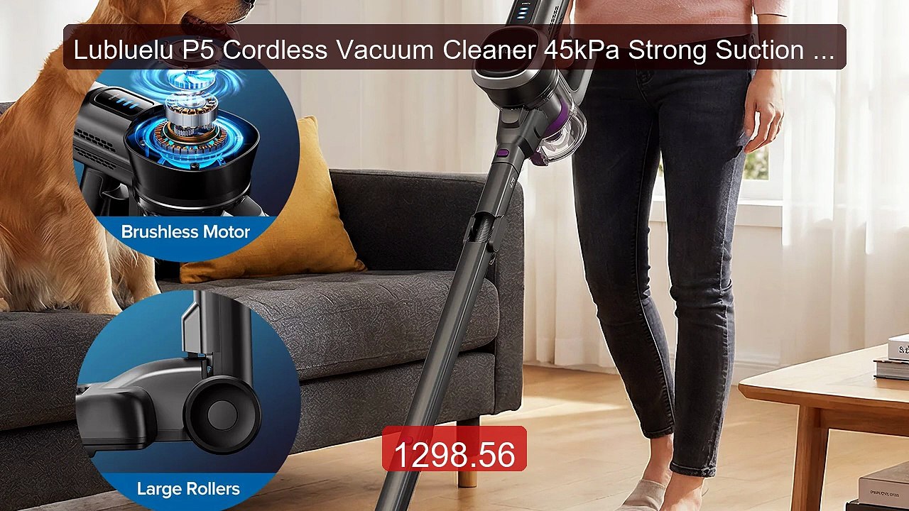 Lubluelu P5 Cordless Vacuum Cleaner 45kPa Strong Suction 50... -- Top Pick 2026 | Unbeatable Price!