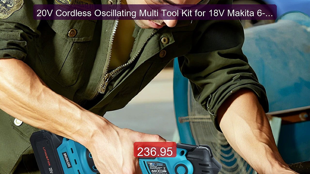 20V Cordless Oscillating Multi Tool Kit for 18V Makita 6-Sp... -- Top Pick 2026 | Unbeatable Price!