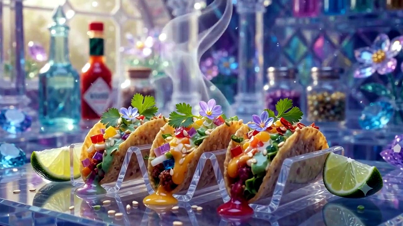 Miniature Rainbow Crystal Sushi 🍣✨ | Crystal Food ASMR | Fantasy Cooking