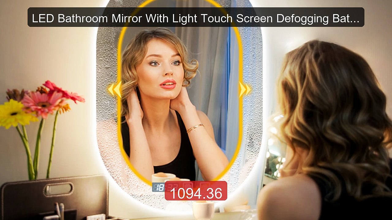 LED Bathroom Mirror With Light Touch Screen Defogging Bath Mi... -- Amazing Value 2026 | Must Have!