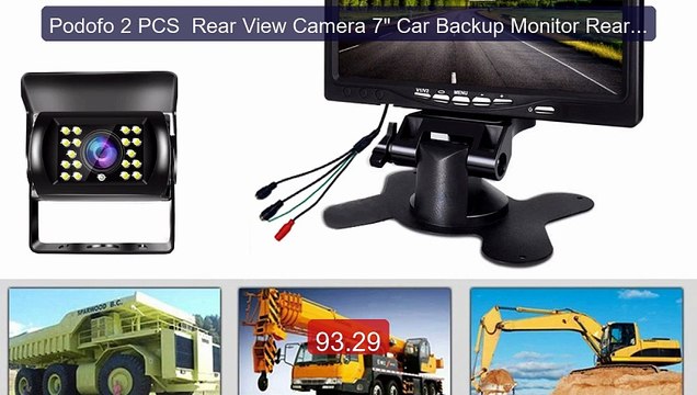 Podofo 2 PCS Rear View Camera 7 Car Backup Monitor Rear View... Hot Deal 2026 | Limited Offer!