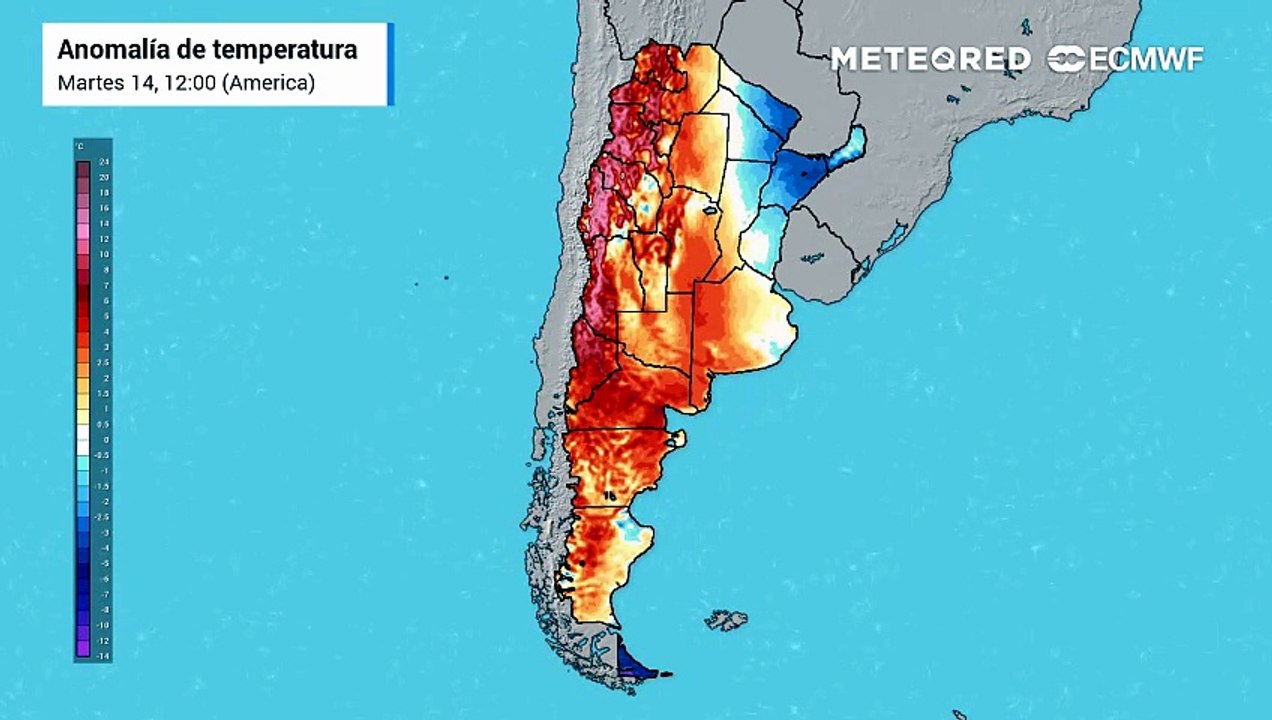 El viento norte dispara las temperaturas y prepara el escenario para tormentas fuertes hacia el final de la semana en Argentina