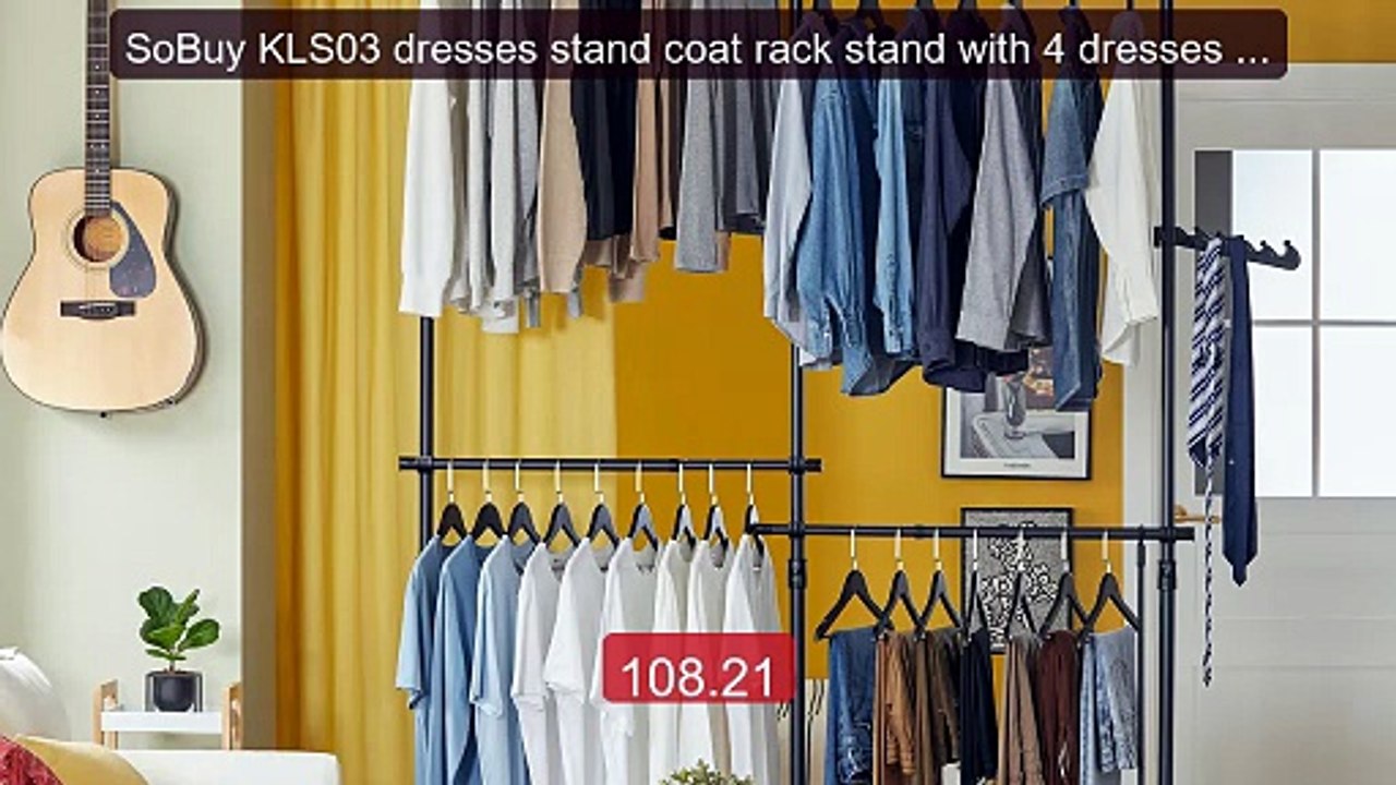 SoBuy KLS03 dresses stand coat rack stand with 4 dresses rods... -- Amazing Value 2026 | Must Have!