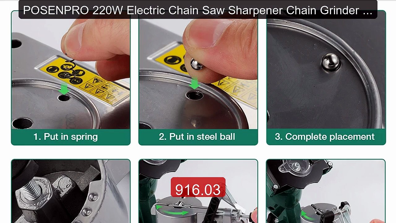 POSENPRO 220W Electric Chain Saw Sharpener Chain Grinder Disc Diame... -- Top Rated 2026 | Buy Now!