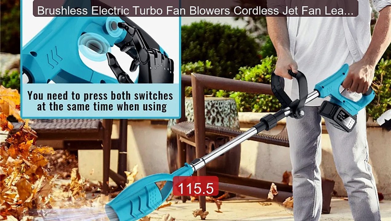 Brushless Electric Turbo Fan Blowers Cordless Jet Fan Leaf Sn... -- Amazing Value 2026 | Must Have!