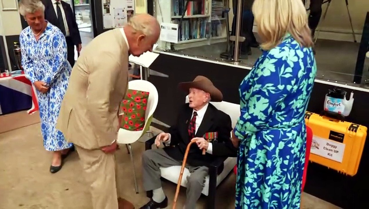 King Charles meets 104-year-old Burma veteran