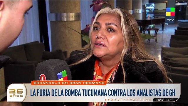 Gladys La Bomba Tucumana furiosa con los analistas de Gran Hermano: Te tratan mal