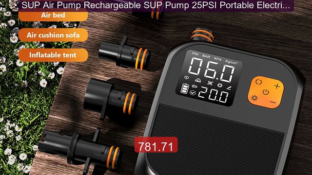 SUP Air Pump Rechargeable SUP Pump 25PSI Portable Electric Pum... Hot Deal 2026 | Limited Offer!