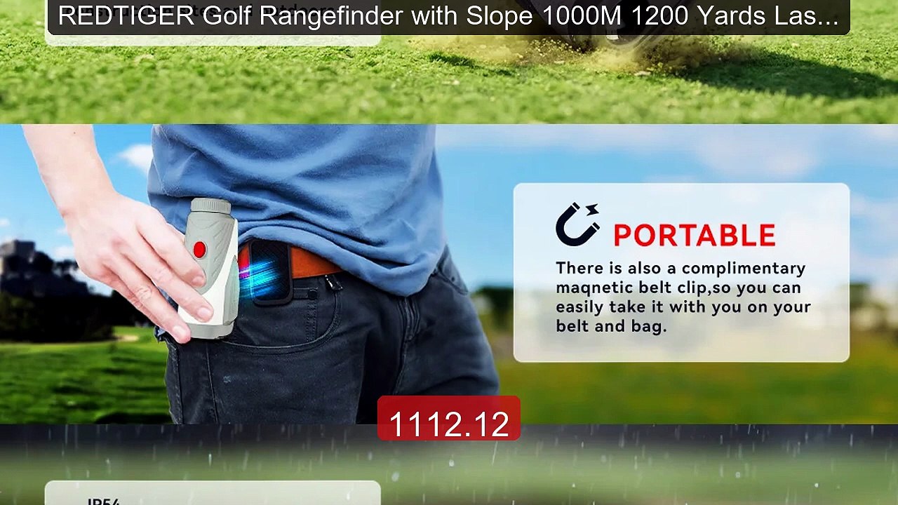 REDTIGER Golf Rangefinder with Slope 1000M 1200 Yards Laser Ra... -- Best Buy 2026 | Great Quality!