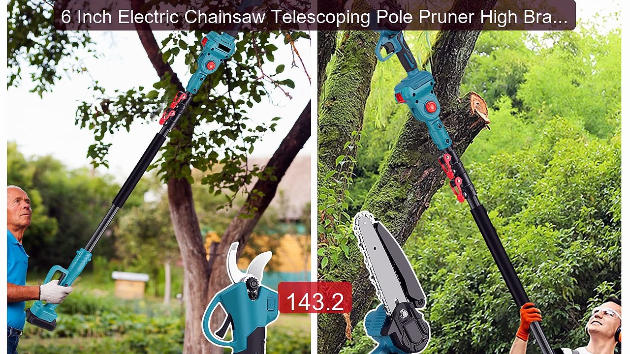 6 Inch Electric Chainsaw Telescoping Pole Pruner High Branch S... -- Hot Deal 2026 | Limited Offer!