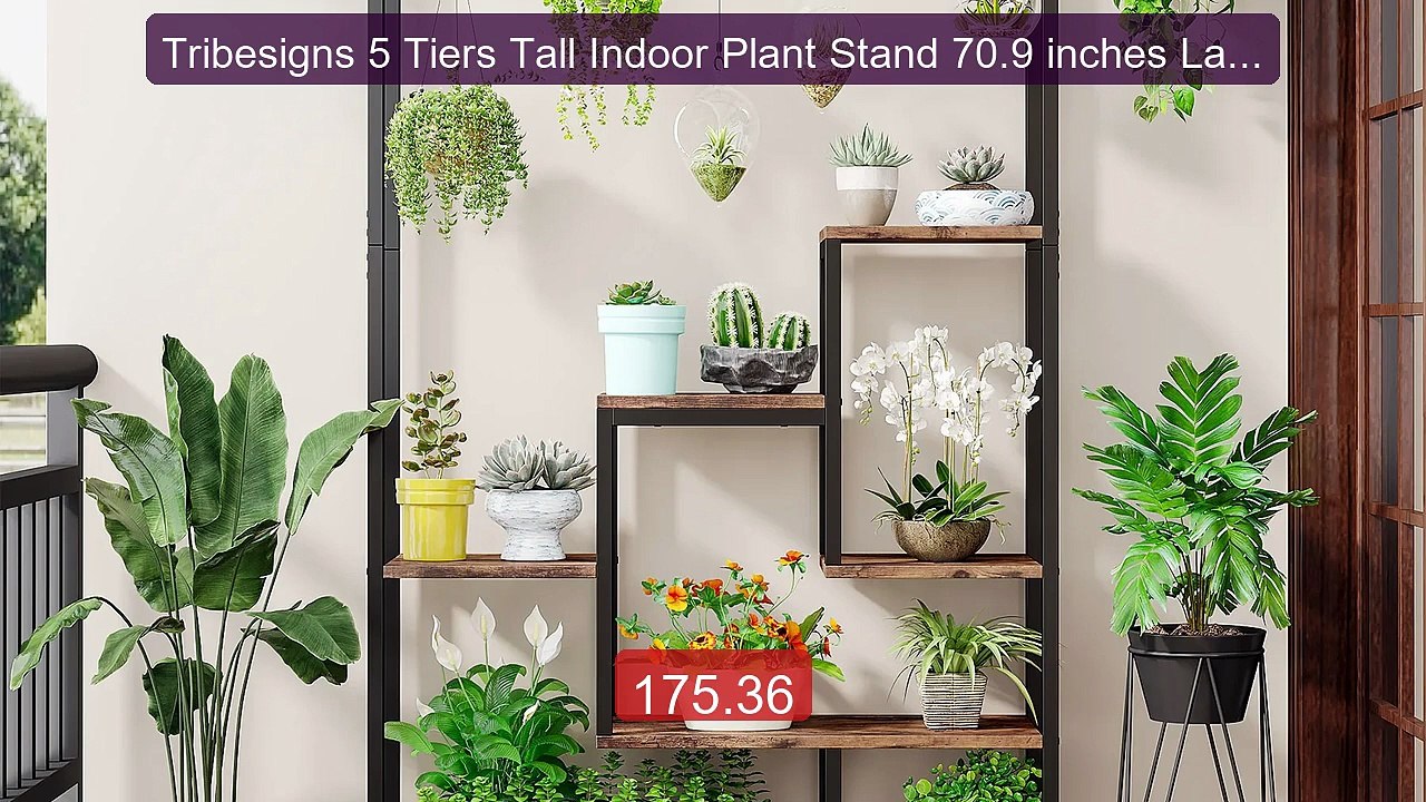 Tribesigns 5 Tiers Tall Indoor Plant Stand 70.9 inches Large Metal ... -- Top Rated 2026 | Buy Now!