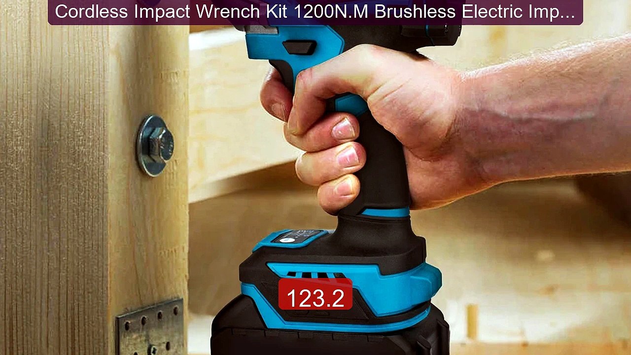 Cordless Impact Wrench Kit 1200N.M Brushless Electric Impact W... -- Hot Deal 2026 | Limited Offer!